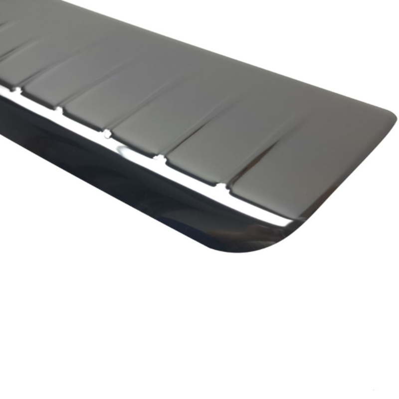 Loading edge protector / Bumperplate - Steel - Black Chrome