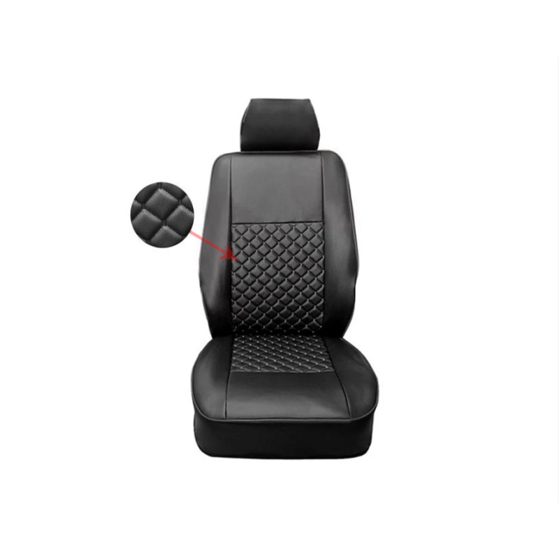 Seat cover for van - Diamond Black/Black