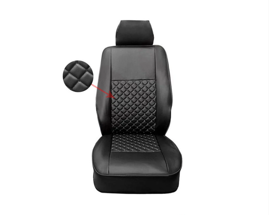 Seat cover for van - Diamond Black/Black